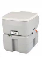VINGLI Portable 5.3 Gallon Camping Toilet with Carrying Bag and Large Capacity Tank Gray