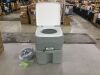 VINGLI Portable 5.3 Gallon Camping Toilet with Carrying Bag and Large Capacity Tank Gray - 3