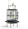 Wrought Iron Bird Cage with Removable Tray, Wheels