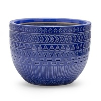 Belham Living Campion Embossed Planter. Appears New.&nbsp;16.34 diam. x 12.01H in.