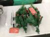 Set of 2 Pre-Lit Pathway Christmas Trees w/ Pine Cones, Timer - 24.5in - 2