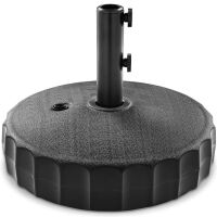 Plastic Patio Umbrella Base Pole Holder Accessory w/ Adjustable Knob