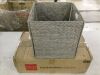 Set of 5 Collapsible Hyacinth Storage Baskets w/ Inserts - 13x13in - 2