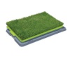 Nearly Natural 16.5 in. x 26.7 in. Indoor/Outdoor Dog Potty with Artificial Grass - 3-Layer Drainage Tray,UV-Resistant Pet Training Pad