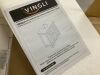 VINGLI Pedestal Sink Bathroom Vanity Cabinet with 2 Doors, 23.6" x 11.8"x 23.6" - 3