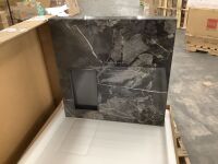 39.37 in. Square Rock Plate Stone Coffee Table - Top Only