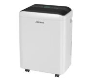 50 pt. 4,500 sq. ft. Dehumidifier for Basement in White with Drain Hose, Bucket, Continous Run, Ionizer, Quier Cloth Dry