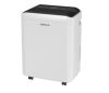 50 pt. 4,500 sq. ft. Dehumidifier for Basement in White with Drain Hose, Bucket, Continous Run, Ionizer, Quier Cloth Dry