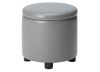 Convenience Concepts Designs4Comfort Gary Faux Leather Round Accent Storage Ottoman