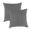 18 in. L x 18 in. W x 4 in. T Square Outdoor Throw Pillow (2-Pack)