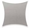 COLOURTREE 14 ft. x 14 ft. 190 GSM Grey Square Sun Shade Sail Screen Canopy, Outdoor Patio and Pergola Cover