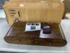Noble House Aniela 31.5 in. Chestnut 2-Drawer Solid Wood Floating Nightstand - 2