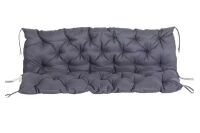 Outsunny 38.5 in. x 59 in. Replacement Outdoor 3-Seater Swing Cushions in Dark Gray