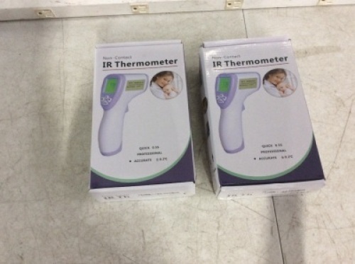 Lot of (2)&nbsp;&nbsp;Non-Contact Infrared Digital Forehead Thermometers&nbsp;