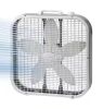 Lasko 20 in. 3 Speed Air Circulating Box Fan for Home in White with Save Smart Technology, 1820 CFM and Carry Handle
