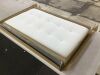 MODWAY Lily White Twin Upholstered Vinyl Headboard - 4