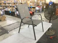 StyleWell Sling Stack Outdoor Dining Chair in Riverbed