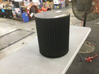 Hampton Bay Black Metal Patio Side Table