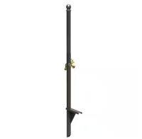 125 ft. Americana Black Steel Customizable Hose Stand Garden Hose Reel with Bib