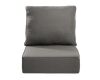 24 in. x 24 in. x 6 in. 2-Piece Olefin Deep Thick Seating Outdoor Lounge Chair Sofa Replacement Cushion Set in Gray