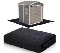 8.2 x 8.2 ft Waterproof Outdoor Storage Shed Floor Mat, Washable