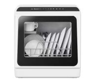 17 in. Portable Countertop Dishwasher in White with 6-Cycles, 4-Place Settings Capacity, and 40 dBA