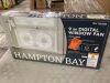 Hampton Bay 9 in. 3-Speed Digital Window Fan with Remote Control in White - 2