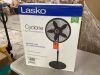 Lasko Cyclone 18 in. 3 Speed Oscillating Pedestal Fan for Home in Black with Adjustable Height, Tilt Back Head, Easy Assembly - 2