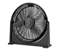 Lasko 20 in. 3 Speed Air Circulator Floor Fan for Home in Black with Wall Mount Option, Full Range Pivoting Head, Carry Handle