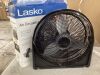 Lasko 20 in. 3 Speed Air Circulator Floor Fan for Home in Black with Wall Mount Option, Full Range Pivoting Head, Carry Handle - 2