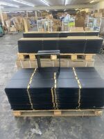 3 Pallets of Ready to Assemble Drawers, Missing Bottoms - 126 Black / 216 Light