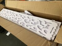 Carved PVC Coluns, 8 pc - Some Pieces Damaged
