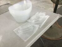 10 Ice Buckets with Tongs & Spoons