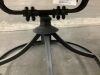 4 Outdoor Patio Swivel Chairs & Table - Table Missing 2 Legs - 5