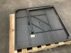 4 Outdoor Patio Swivel Chairs & Table - Table Missing 2 Legs - 8