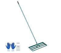 Lawn Leveling Rake 30 in. x 10 in. with 78 in. Steel Extended Handle