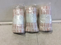 Lot of (3) Project 62&nbsp;Woven Linework Throw Blankets,&nbsp;60" x 50"