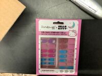 The Cr&egrave;me Shop x Hello Kitty Gel Nail Strip Kit 32pc with Nail File, Manicure Stick, Prep Pads, 6-Pack