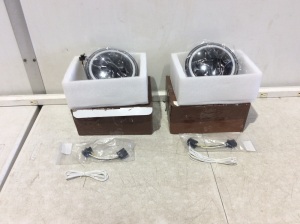 Lot of (2) LED Motorcycle Headlights