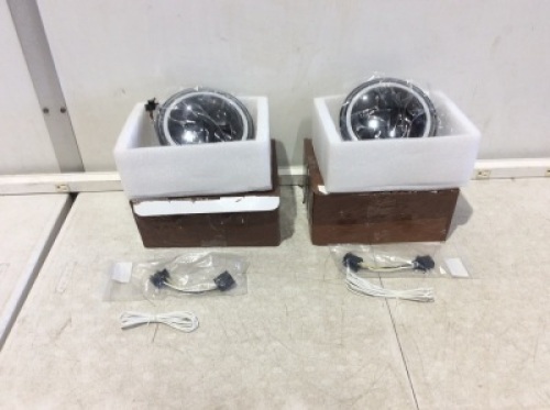 Lot of (2) LED Motorcycle Headlights
