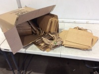 Case of Brown Paper Retail Bags