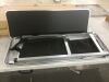 VINGLI 39.5W x 34.5H 2-Tier Portable Bar Table with Black Skirt - 3