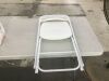 6 Pack White Plastic Folding Chair - 3