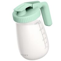 Momcozy Breast Milk Pitcher, Glass Storage Container Wide Mouth, 32oz Green