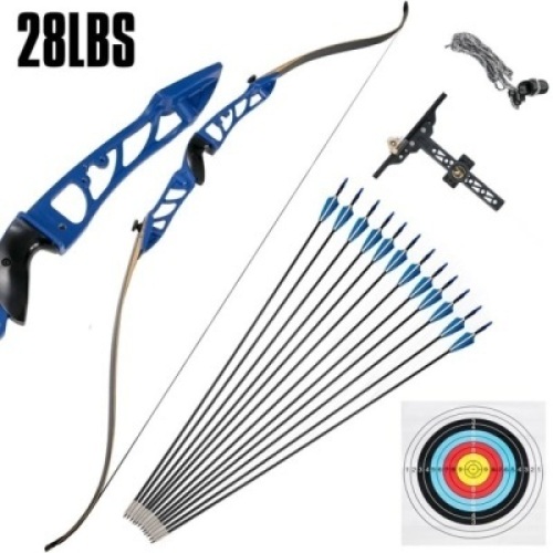 VEVOR Right Hand 28lbs&nbsp;Recurve Bow Set&nbsp;with 12 Arrows