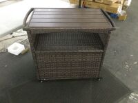 Outdoor Patio Bar Cart - Unraveling on Handle