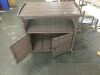 Outdoor Patio Bar Cart - Unraveling on Handle - 2