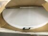 48" Round Bi-Folding Portable Plastic Dining Card Table - 2