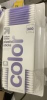 Up & Up Color Cotton Swabs Plastic Sticks 300 Count (Pack of 5)