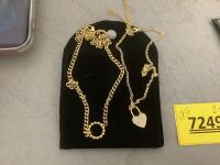 Slide Gold Necklace Set